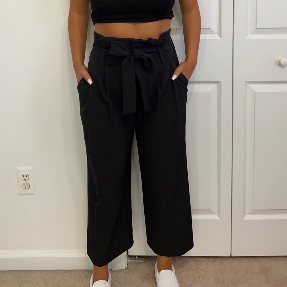 straight leg trousers